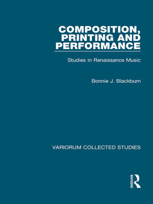 cover image of Composition, Printing and Performance